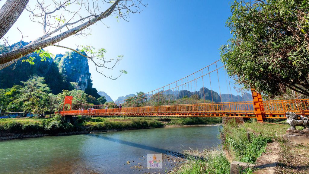 สะพานสีส้ม ข้ามแม่น้ำซอง